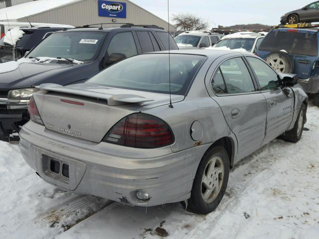 1G2NF52T0YC509965 - 2000 PONTIAC GRAND AM S GRAY photo 4