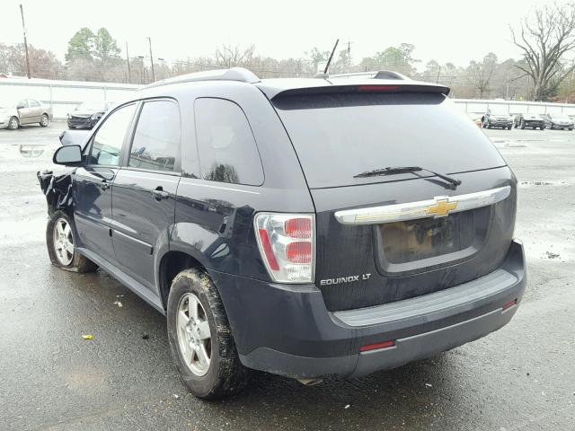 2CNDL33F586048506 - 2008 CHEVROLET EQUINOX LT BLACK photo 3