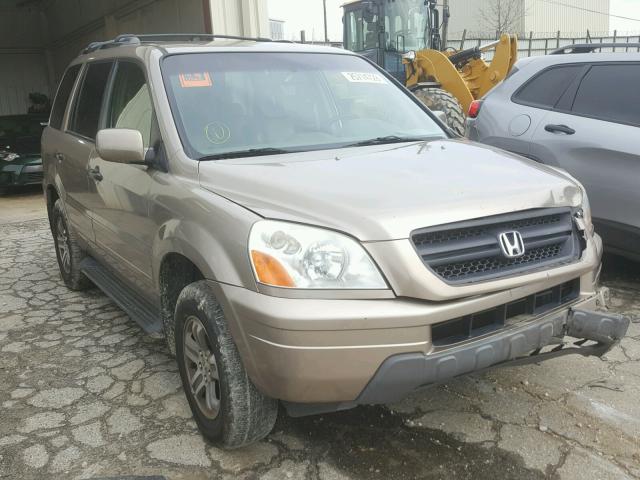 2HKYF18633H614872 - 2003 HONDA PILOT EXL GOLD photo 1