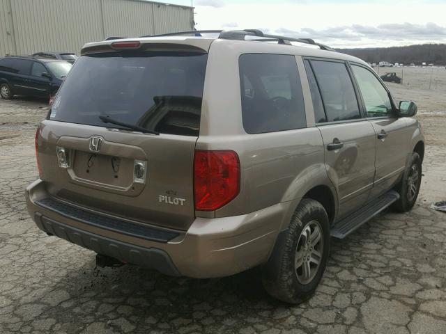 2HKYF18633H614872 - 2003 HONDA PILOT EXL GOLD photo 4