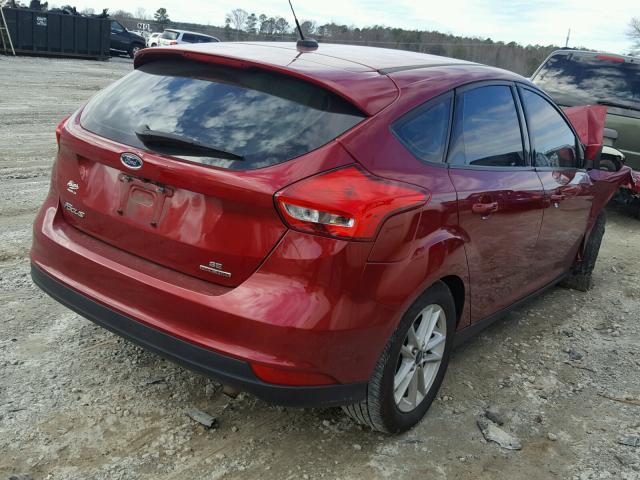 1FADP3K27FL291803 - 2015 FORD FOCUS SE RED photo 4