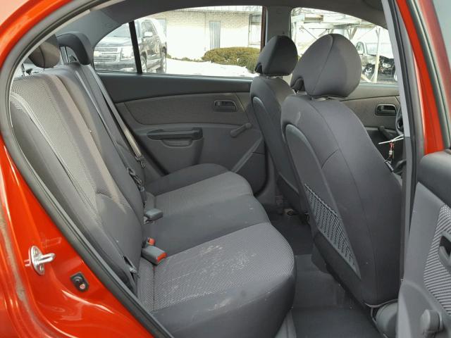 KNADH4A33A6687643 - 2010 KIA RIO LX Կարմիր լուսանկար 6