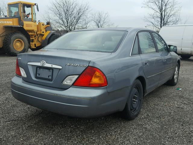 4T1BF28B01U128107 - 2001 TOYOTA AVALON XL BLUE photo 4