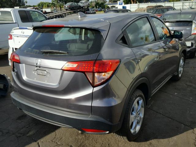 3CZRU5G30GM735846 - 2016 HONDA HR-V LX GRAY photo 4