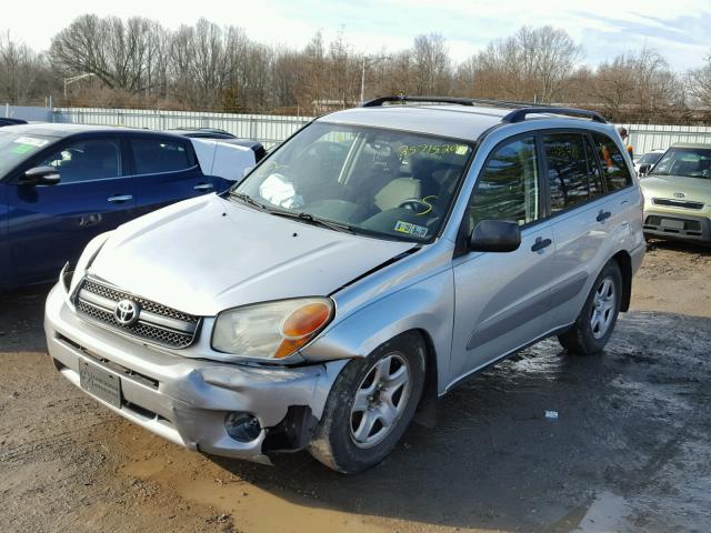 JTEHD20V746011977 - 2004 TOYOTA RAV4 SILVER photo 2