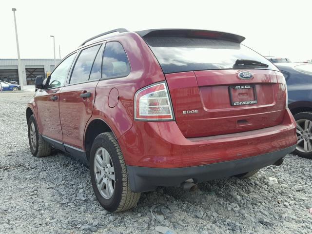 2FMDK36CX8BB05147 - 2008 FORD EDGE SE RED photo 3