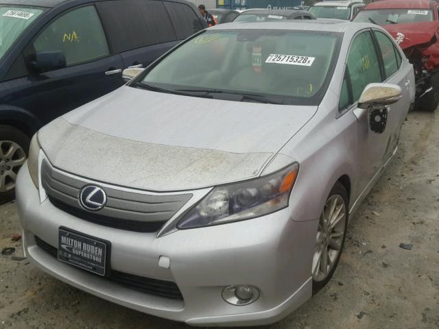 JTHBB1BA0A2006285 - 2010 LEXUS HS 250H SILVER photo 2