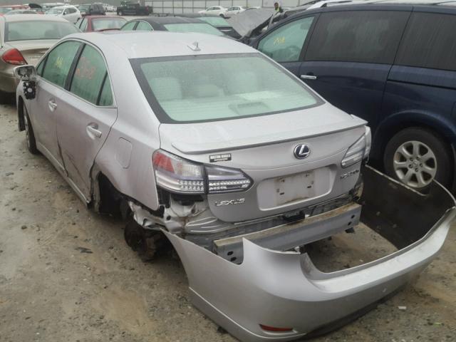 JTHBB1BA0A2006285 - 2010 LEXUS HS 250H SILVER photo 3