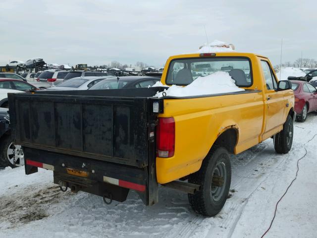 1FTHF26G3VEB39003 - 1997 FORD F250 YELLOW photo 4