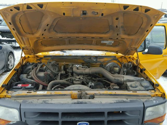 1FTHF26G3VEB39003 - 1997 FORD F250 YELLOW photo 7