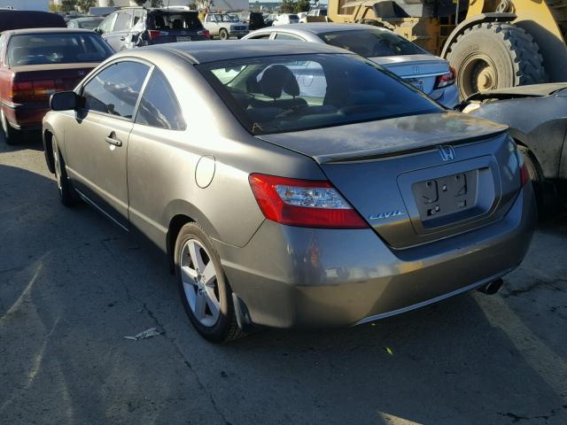 2HGFG11846H520918 - 2006 HONDA CIVIC EX GRAY photo 3