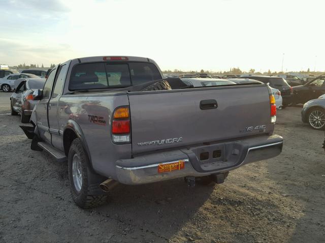 5TBBT44142S306315 - 2002 TOYOTA TUNDRA ACC GRAY photo 3