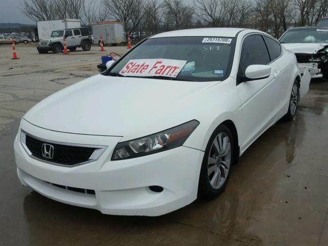 1HGCS1B3XAA006972 - 2010 HONDA ACCORD LX WHITE photo 2