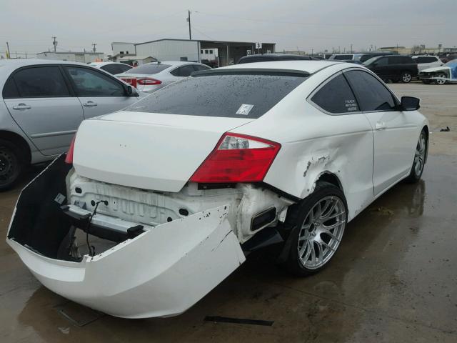 1HGCS1B3XAA006972 - 2010 HONDA ACCORD LX WHITE photo 4