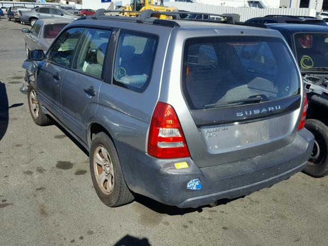 JF1SG63675H740022 - 2005 SUBARU FORESTER 2 SILVER photo 3