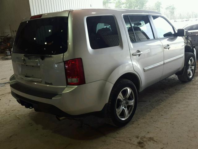 5FNYF3H54CB004755 - 2012 HONDA PILOT EXL SILVER photo 4