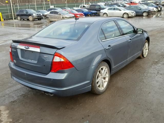 3FAHP0JA4CR426404 - 2012 FORD FUSION SEL BLUE photo 4