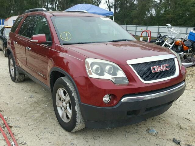 1GKER337X8J202439 - 2008 GMC ACADIA SLT BURGUNDY photo 1