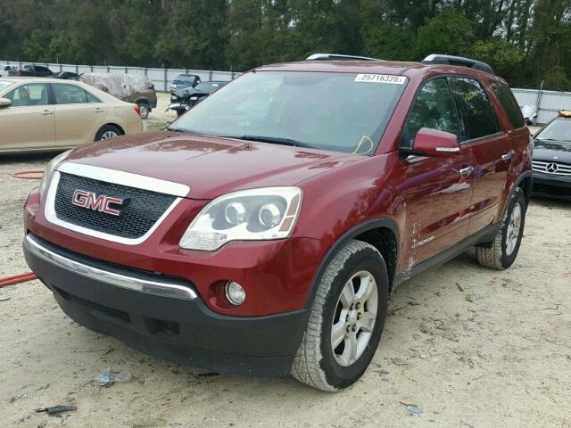 1GKER337X8J202439 - 2008 GMC ACADIA SLT ბურგუნდია ფოტო 2