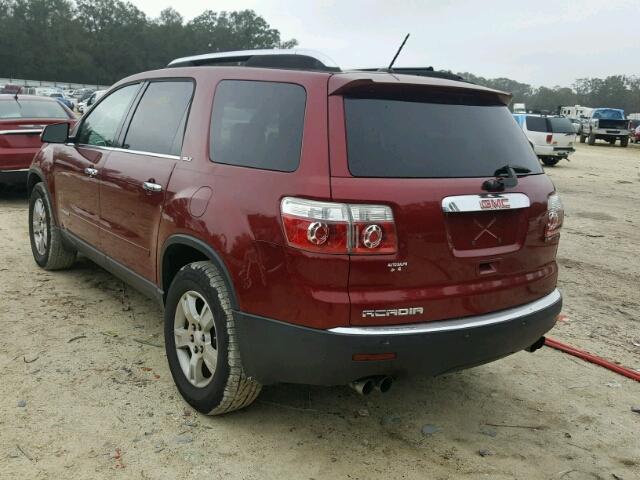 1GKER337X8J202439 - 2008 GMC ACADIA SLT BURGUNDY photo 3