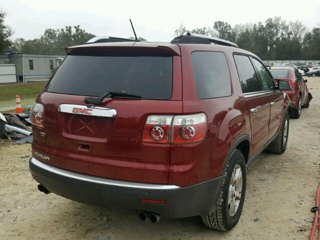 1GKER337X8J202439 - 2008 GMC ACADIA SLT ბურგუნდია ფოტო 4