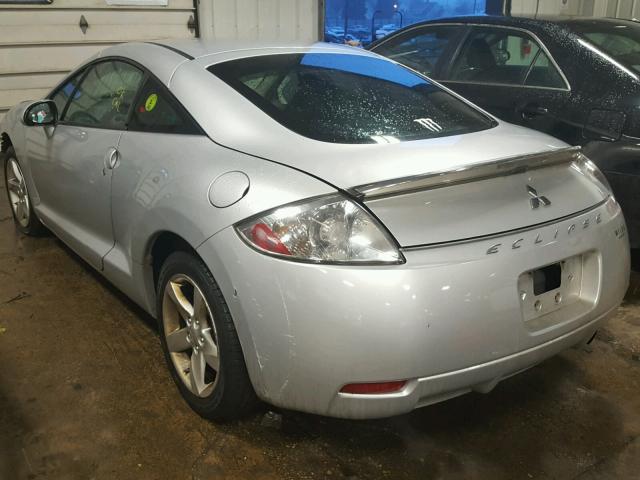 4A3AK24F58E022449 - 2008 MITSUBISHI ECLIPSE GS SILVER photo 3