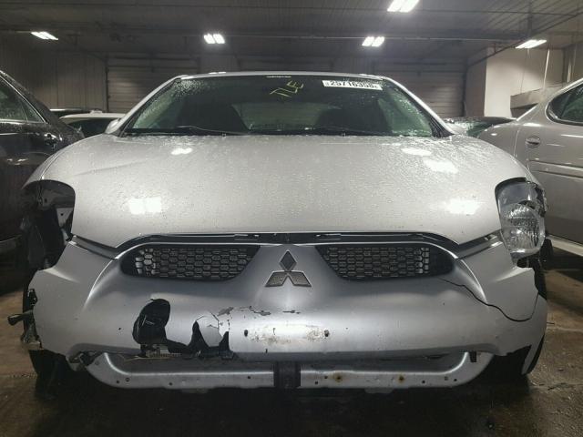 4A3AK24F58E022449 - 2008 MITSUBISHI ECLIPSE GS SILVER photo 9