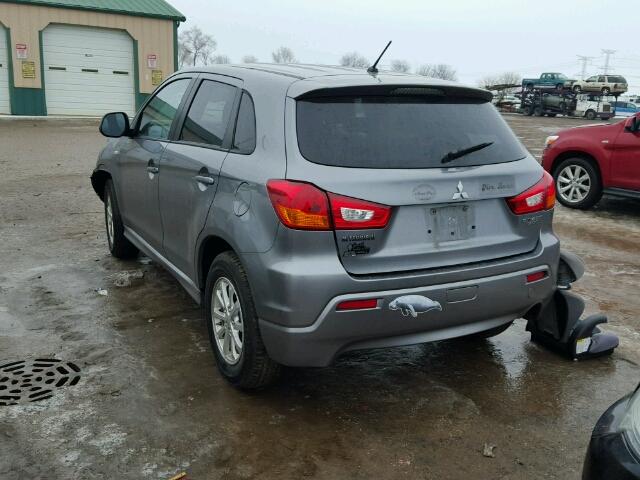 JA4AP3AU2BZ011254 - 2011 MITSUBISHI OUTLANDER GRAY photo 3