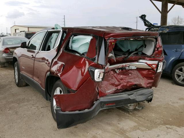 1GKKNKLA5HZ187046 - 2017 GMC ACADIA SLE BURGUNDY photo 3