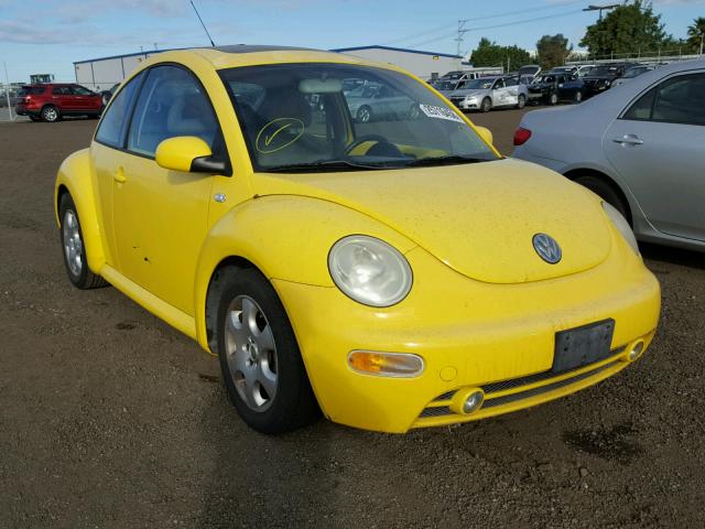 3VWCK21C52M428171 - 2002 VOLKSWAGEN NEW BEETLE YELLOW photo 1