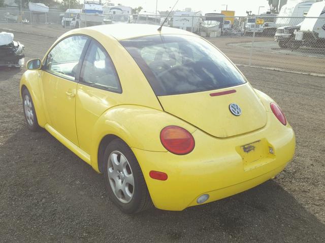 3VWCK21C52M428171 - 2002 VOLKSWAGEN NEW BEETLE YELLOW photo 3