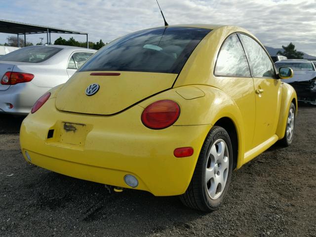 3VWCK21C52M428171 - 2002 VOLKSWAGEN NEW BEETLE YELLOW photo 4