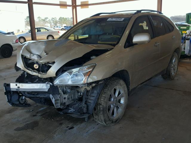 2T2GK31U29C059285 - 2009 LEXUS RX 350 GOLD photo 2