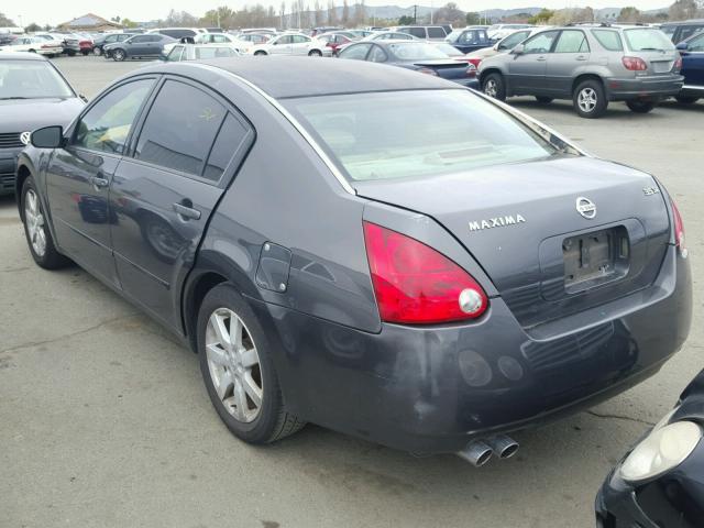 1N4BA41E14C920107 - 2004 NISSAN MAXIMA SE GRAY photo 3