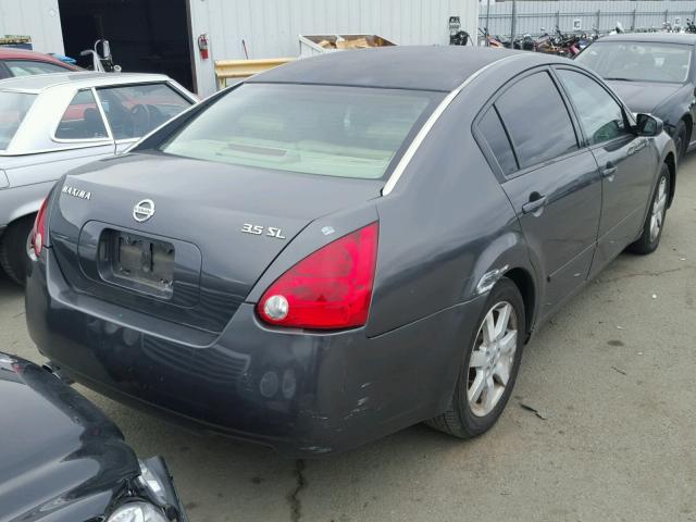 1N4BA41E14C920107 - 2004 NISSAN MAXIMA SE GRAY photo 4