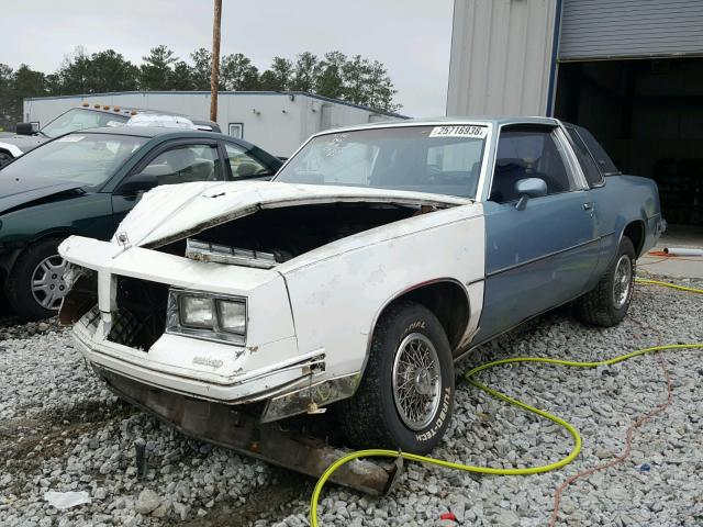 1G3GR47Y2GP339013 - 1986 OLDSMOBILE CUTLASS SU BLUE photo 2