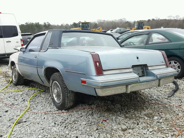 1G3GR47Y2GP339013 - 1986 OLDSMOBILE CUTLASS SU BLUE photo 3