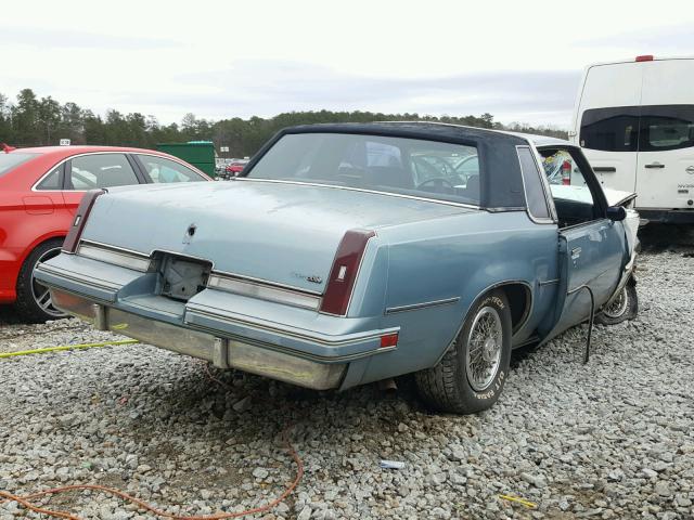 1G3GR47Y2GP339013 - 1986 OLDSMOBILE CUTLASS SU BLUE photo 4