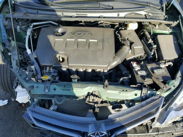 2T1BURHE8GC564626 - 2016 TOYOTA COROLLA L GREEN photo 7