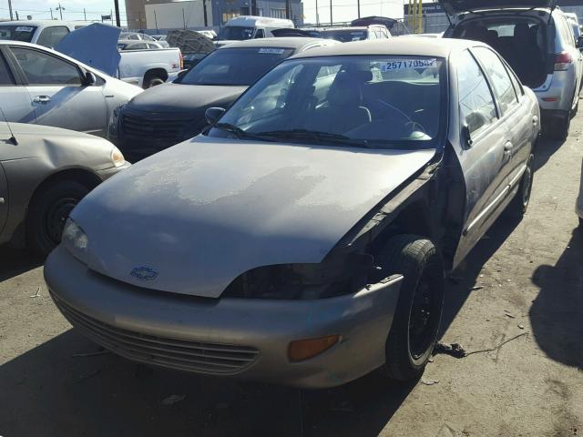 1G1JC5248X7296078 - 1999 CHEVROLET CAVALIER BEIGE photo 2