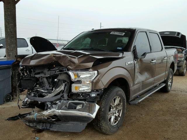 1FTEW1EP2FKD04444 - 2015 FORD F150 SUPER BROWN photo 2