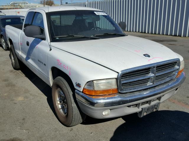 1B7GL22X2XS110770 - 1999 DODGE DAKOTA WHITE photo 1