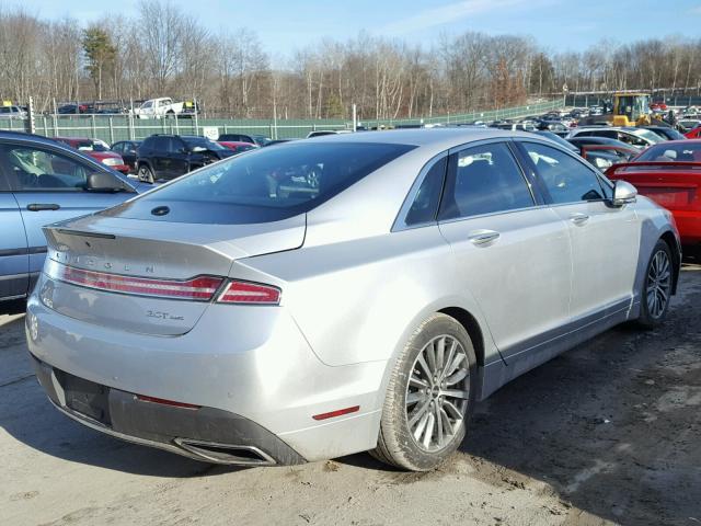 3LN6L5D98HR612879 - 2017 LINCOLN MKZ SELECT SILVER photo 4