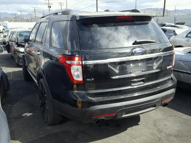 1FMHK7D95CGA20394 - 2012 FORD EXPLORER X BLACK photo 3