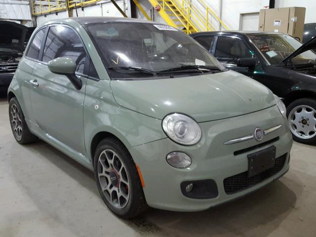 3C3CFFBR4DT544699 - 2013 FIAT 500 SPORT GREEN photo 1