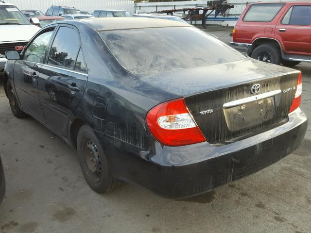 4T1BE32K23U210747 - 2003 TOYOTA CAMRY LE BLACK photo 3