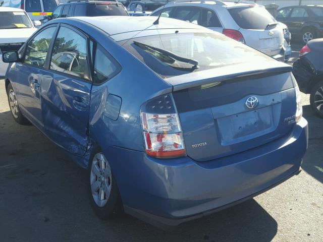 JTDKB20U653073008 - 2005 TOYOTA PRIUS BLUE photo 3