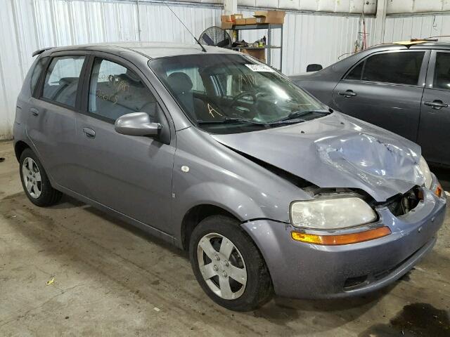 KL1TD66647B781546 - 2007 CHEVROLET AVEO BASE Szary zdjęcie 1