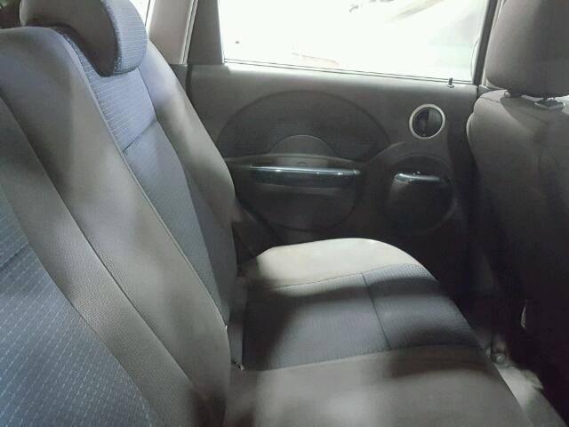 KL1TD66647B781546 - 2007 CHEVROLET AVEO BASE Szary zdjęcie 6