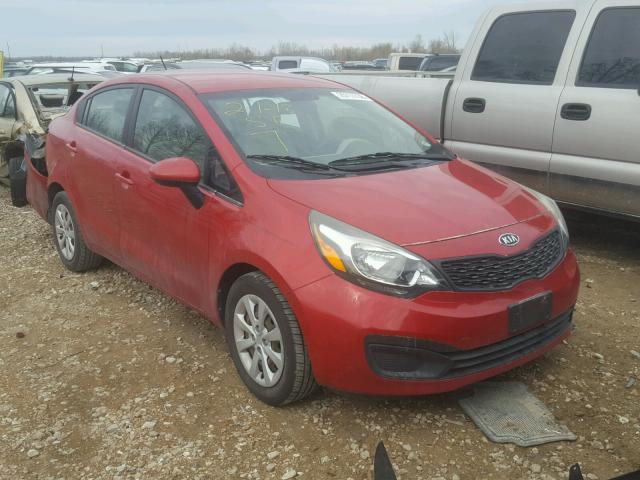 KNADM4A30C6057271 - 2012 KIA RIO LX RED photo 1